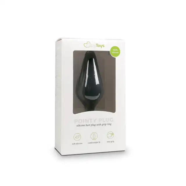Easy Toys - Pointy Plug Small Black. Mini wtyczka analna.