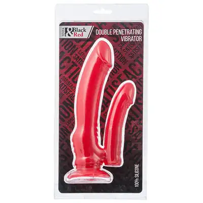 Black&amp;Red Double wibrator. Niezwykle silne wibracje
