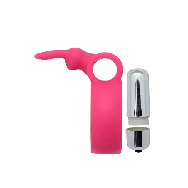 Toyz4Lovers- Timeless vibring pink - Silikonowy, wibrujący ring na penisa
