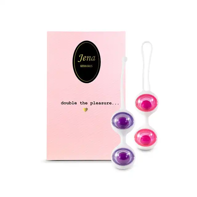 FEELZTOYS - JENA GEISHA BALLS - Dwie podwójne wymienne kulki progresywne- 5 kombinacji wag!