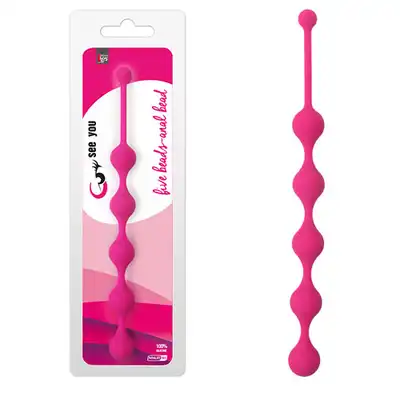 Dream Toys - See You Five Beads. Koraliki analne. Silikon medyczny.