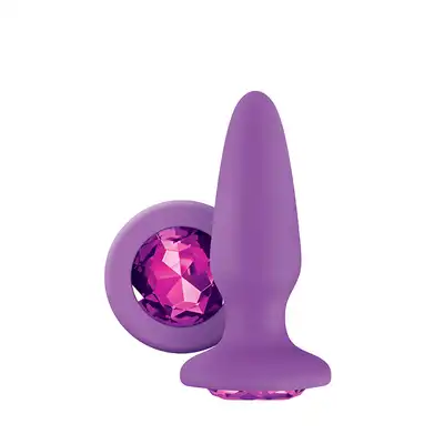 GLAMS SILICONE PURPLE. EKSKLUZYWNA WTYCZKA ANALNA.