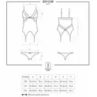 Obsessive - 837-COR-1 gorset i stringi.