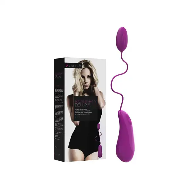 B SWISH - BNAUGHTY DELUXE VIBRATING BULLET RASPBERRY - Aksamitne jajeczko wibrujące