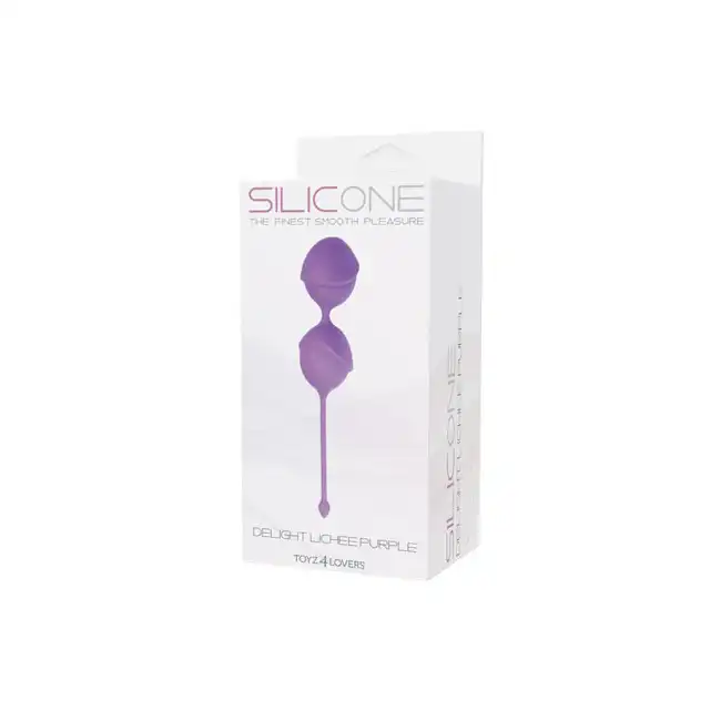 Delight Lichee Purple - rozkoszne kulki z silikonu