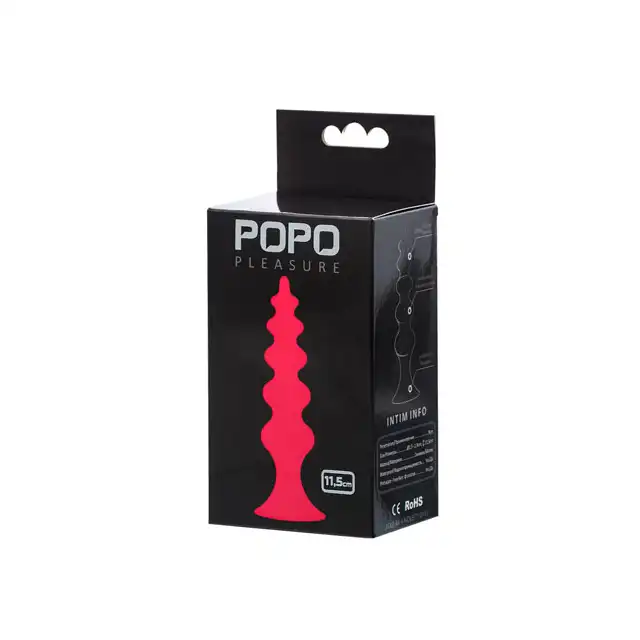 PoPo Pleasure -  Anal plug - Gładka, silikonowa wtyczka wielostopniowa