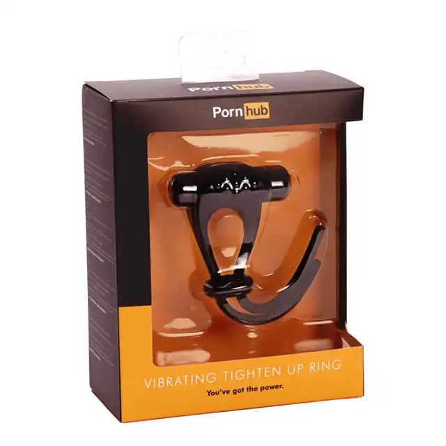 Pornhub - Vibrating Tighten Up Ring. Regulowany ring na penisa z wibracjami.