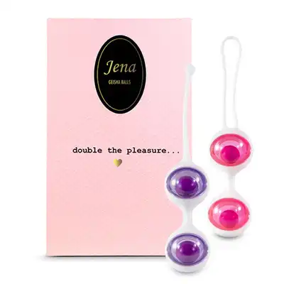 FEELZTOYS - JENA GEISHA BALLS - Dwie podwójne wymienne kulki progresywne- 5 kombinacji wag!