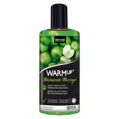 WarmUp - Olejek rozgrzewający do masażu. Zielone jabłuszko. Made in Germany!
