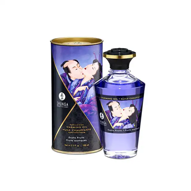 Shunga - Warming Oil Exotic Fruits - Olejek rozgrzewający 100ml