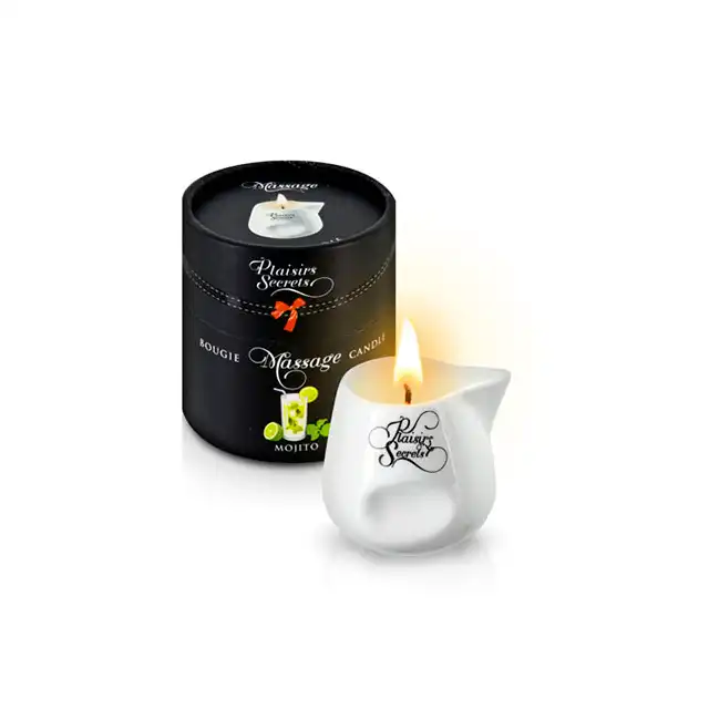 Plaisirs Secrets - Bougie Massage Candle Mojito. Aromatyczna świeca do masażu.