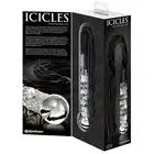 Icicles no.38 - szklane dildo z pejczem. Luksusowy produkt!