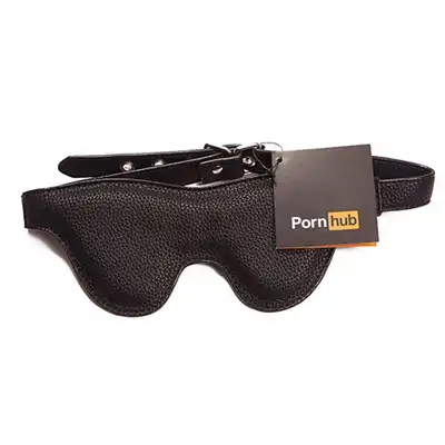 Pornhub - Padded Mask. Opaska na oczy z regulacją zapięcia.