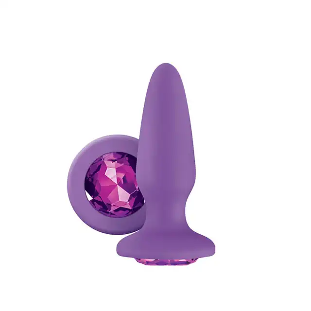 GLAMS SILICONE PURPLE. EKSKLUZYWNA WTYCZKA ANALNA.