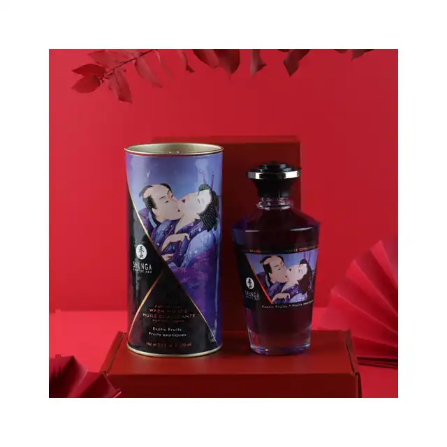 Shunga - Warming Oil Exotic Fruits - Olejek rozgrzewający 100ml