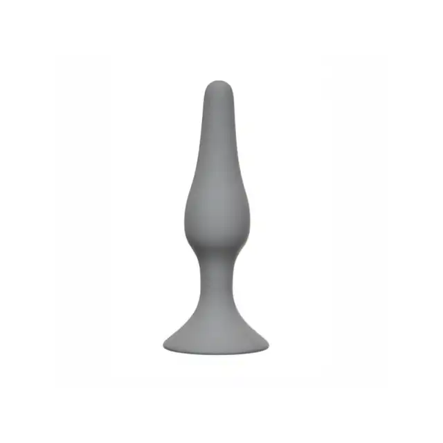 Slim Anal Plug Medium Grey - Silikonowa , super gładka wtyczka analna