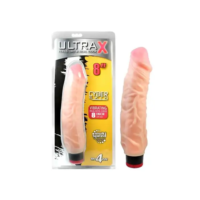 Toy 4 Fun - Ultra X Cyber Skin 8 - Super miękki wibrator z aksamitnej  cyberskóry. Bestseller!