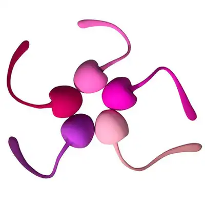 Shibari - Pleasure Cherry Kegel Balls - Ekskluzywny Zestaw Kulek Progresywnych - 5 szt  różne wagi.