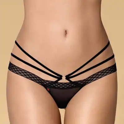 Obsessive - 855-THO-1 Cudowne czarne stringi