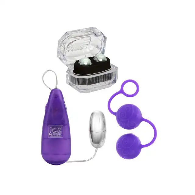 Calexotics - Kegel Kit Her - Super Zestaw Do Ćwiczenia Mięśni Kegla 3szt.