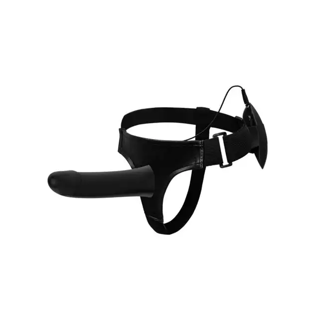 Pretty Love Vito - czarny strap-on z wibracjami