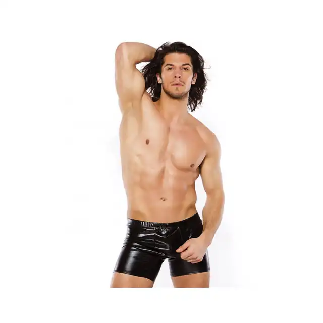 Zeus Allure - Wet Look Shorts. One size.