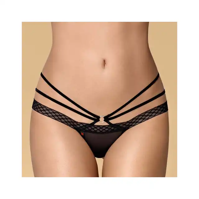 Obsessive - 855-THO-1 Cudowne czarne stringi
