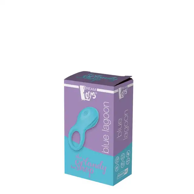 The Candy Shop -Blue Lagoon USB. Wibrujący ring. Super funkcje i modny kolor