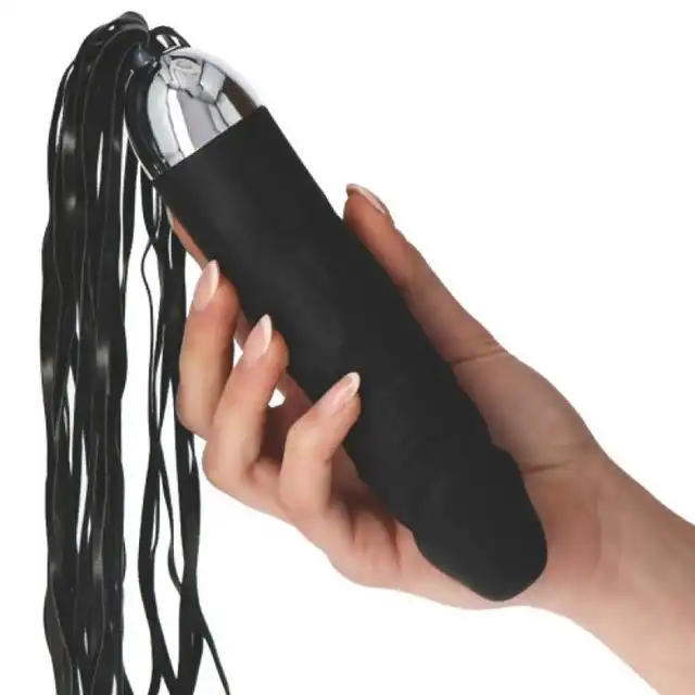 Toyz4lovers - Darkside Real anal Whip - Wibrator z batem do stymulacji dopochwowej i analnej