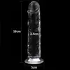 LoveToy - 7.0`` Flawless Clear Dildo Clear - 18 cm przezroczyste dildo, niesamowita przyjemność!