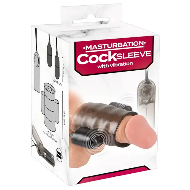 YOU2TOYS - Cock Sleeve with vibration - Nakładka na penisa z podwójną stymulacją