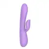 The Candy Shop - Purple Rain USB. Pastelowy wibrator ze stymulacją łechtaczki