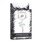 LoveToy - Nipple Clit Tassel Clamp Pink - klamerki na sutki i wargi sromowe z różowym ogonkiem 