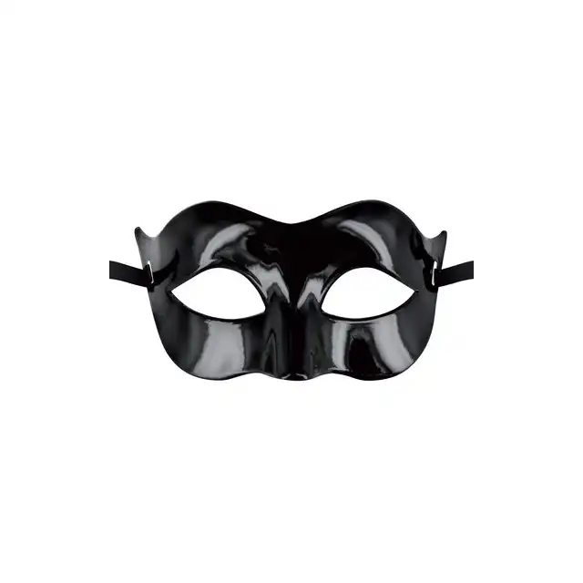 Masque - Solomon Noir T.U - elegancka, czarna maska, spełni wszystkie fantazje