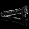 LoveToy - 7.5 Flawless Clear Dildo Clear - przezroczyste dildo, 17 cm przyjemności! 