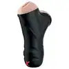 PDX- Double Penetration Vibrating Stroker - Masturbator z dwoma otworami z materiału imitującego skórę. Cudowne doznania dla Niego! 