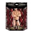 Male Power - Pak-117 L/XL - Apollo stringi męskie ozdobione ćwiekami eksponujące penisa i pośladki