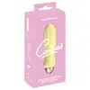 Cuties - 2.0 Mini Vibrator Yellow - mini wibrator w żółtym kolorze, unikatowy kształt, 7 funkcji wibracji