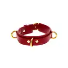 Taboom - D-Ring Collar Deluxe - gustowna obroża dla koneserów BDSM