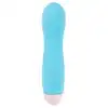 Cuties - Mini Vibrator Blue - kieszonkowy, unikatowy wibrator w kolorze błękitnym, 7 funkcji wibracji