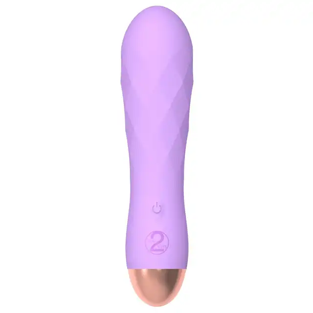 Cuties - 2.0 Mini Vibrator Purple - oryginalny mini wibrator w fioletowym kolorze, 7 funkcji wibracji