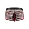 Male Power - Mini Cock Ring Short L - Szorty męskie z ringiem i odpinaną sakiewką na penisa