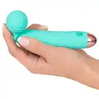 Cuties - 2.0 Mini Vibrator Green - wibrator w turkusowym kolorze z giętka głowicą, 7 funkcji wibracji