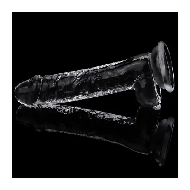 LoveToy - 7.5 Flawless Clear Dildo Clear - przezroczyste dildo, 17 cm przyjemności! 