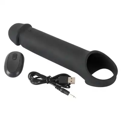 YOU2TOYS - Rebel RC Penis Extender - Wibrująca przedłużka z materiału Soft Touch + 8 cm -10 trybów wibracji