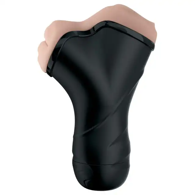 PDX- Double Penetration Vibrating Stroker - Masturbator z dwoma otworami z materiału imitującego skórę. Cudowne doznania dla Niego! 