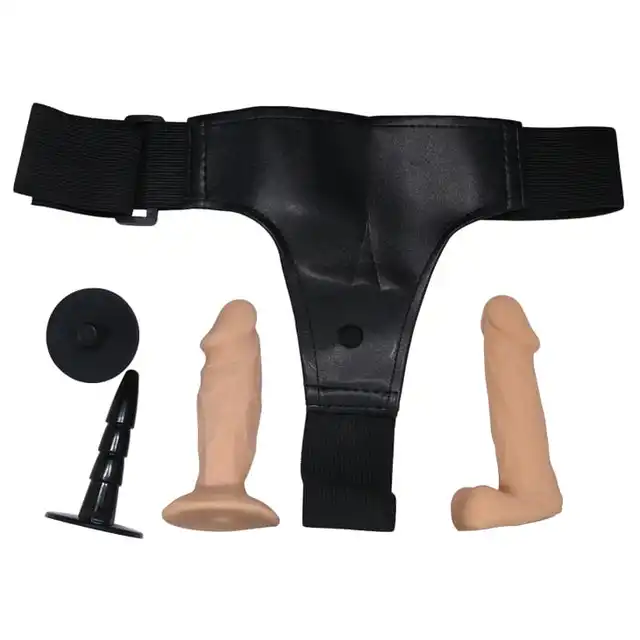 Baile - Jessica Strap On. Zestaw strap on  oraz 2 dilda. Idealne dla kobiet