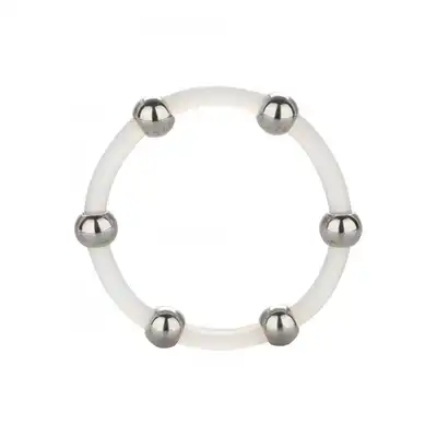 Calexotics - Steel Beaded Silicone Ring XL. Stalowe kuleczki i silikon