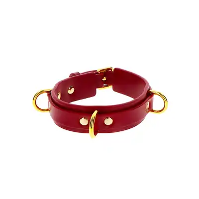 Taboom - D-Ring Collar Deluxe - gustowna obroża dla koneserów BDSM