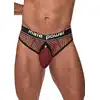 Male Power - Cock Ring Thong L/XL - Wyjątkowe stringi z elastycznym ringiem i odpinanym woreczkiem na penisa